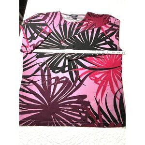 SML Sport Misses Multi-colored Top Shirt 3/4 Sleeve Size P/L (Petite)